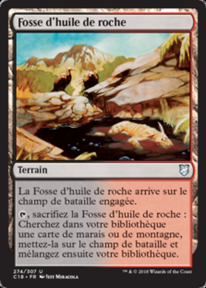 image Fosse d'huile de roche