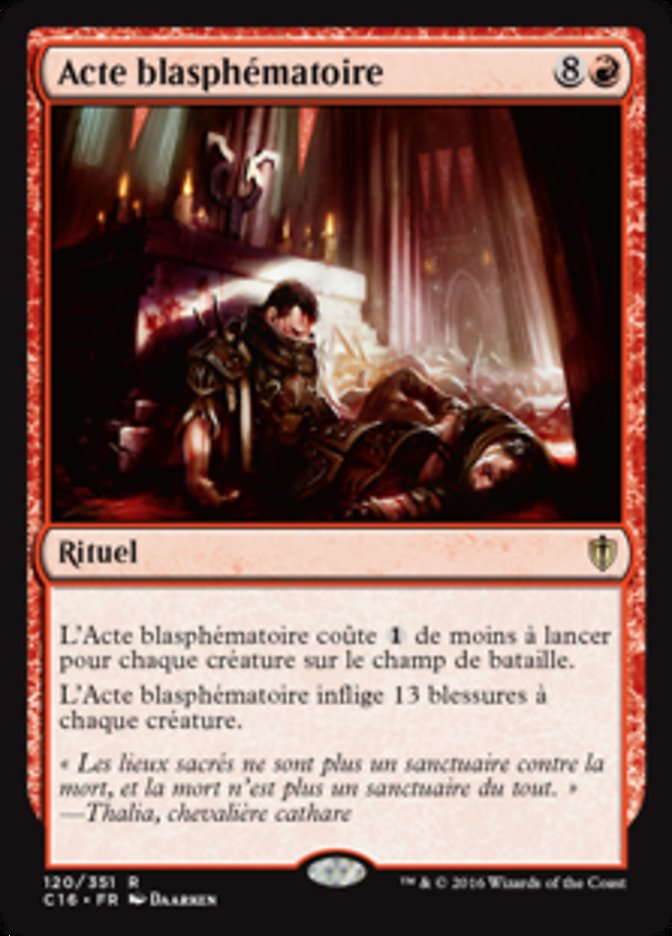 image Acte blasphématoire