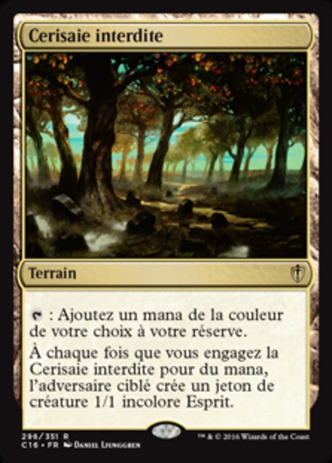 image Cerisaie interdite