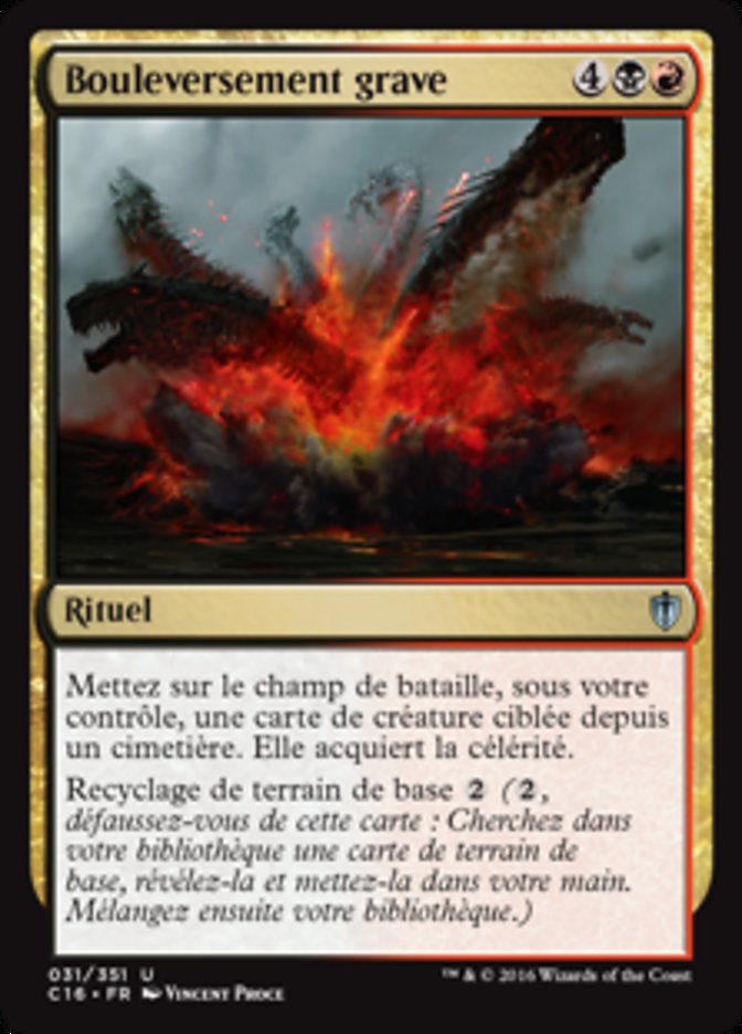 image Bouleversement grave