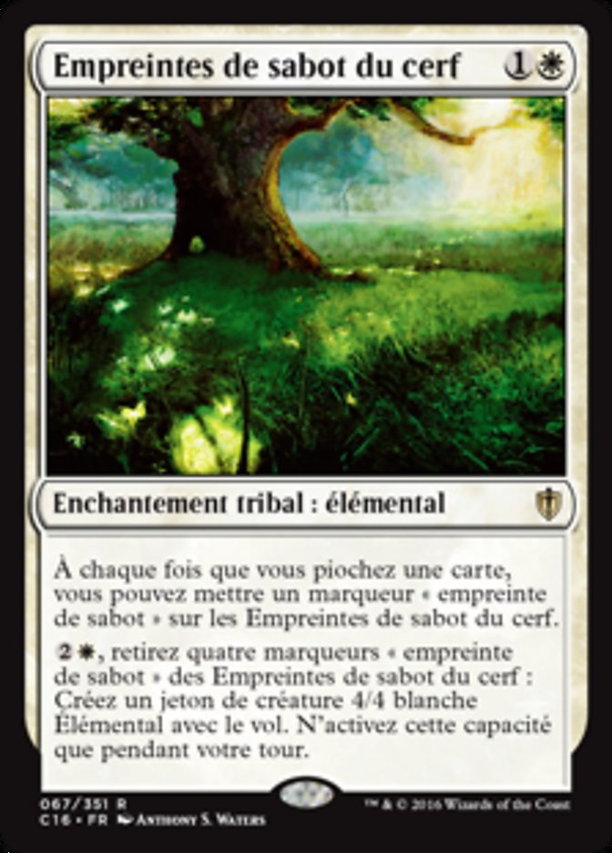 image Empreintes de sabot du cerf