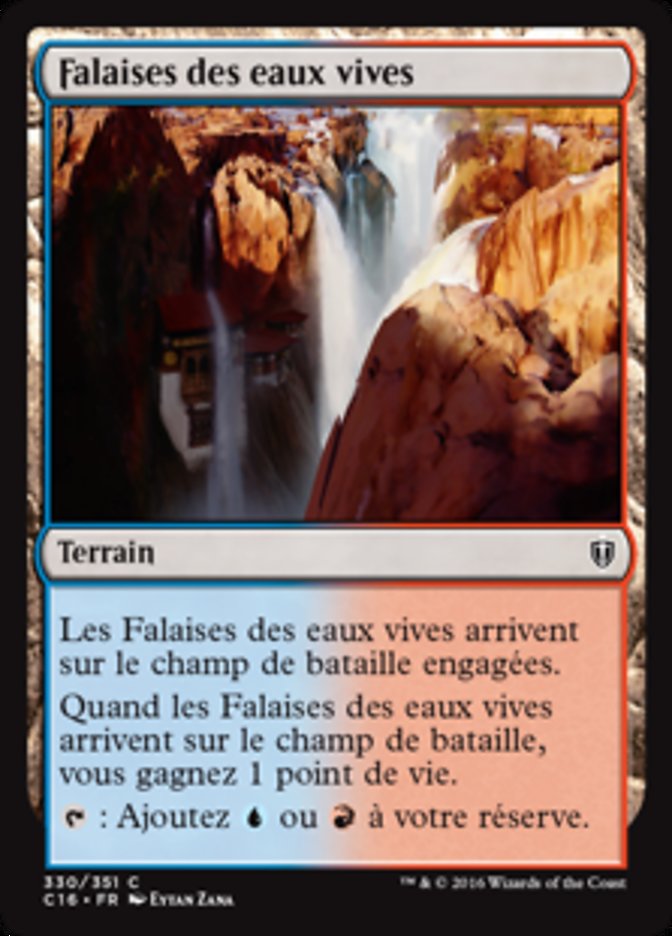 image Falaises des eaux vives