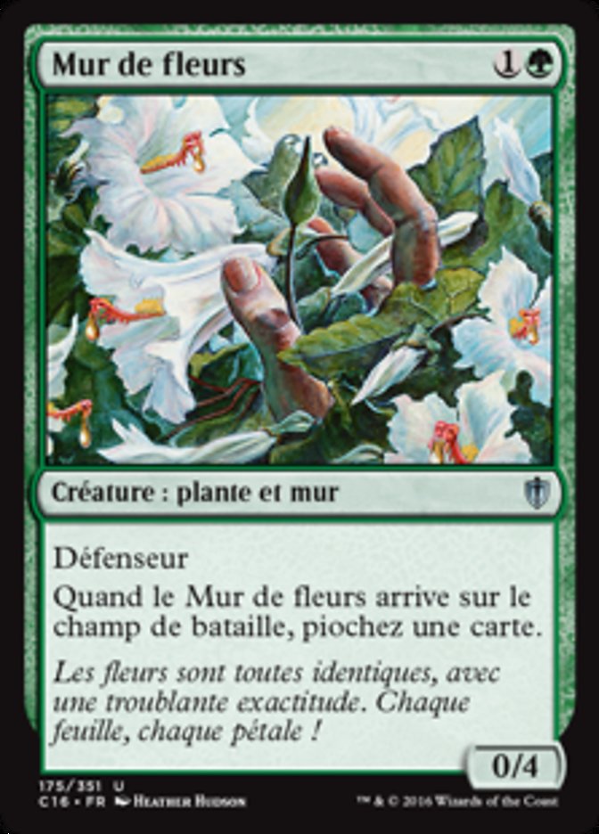 image Mur de fleurs