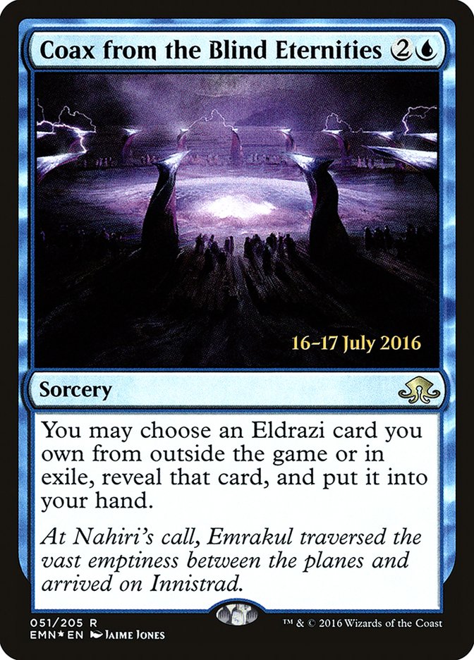 image Coax from the Blind Eternities