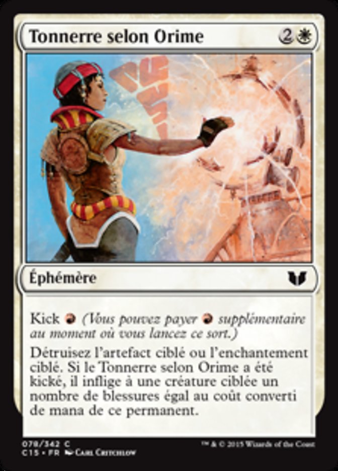 image Tonnerre selon Orime