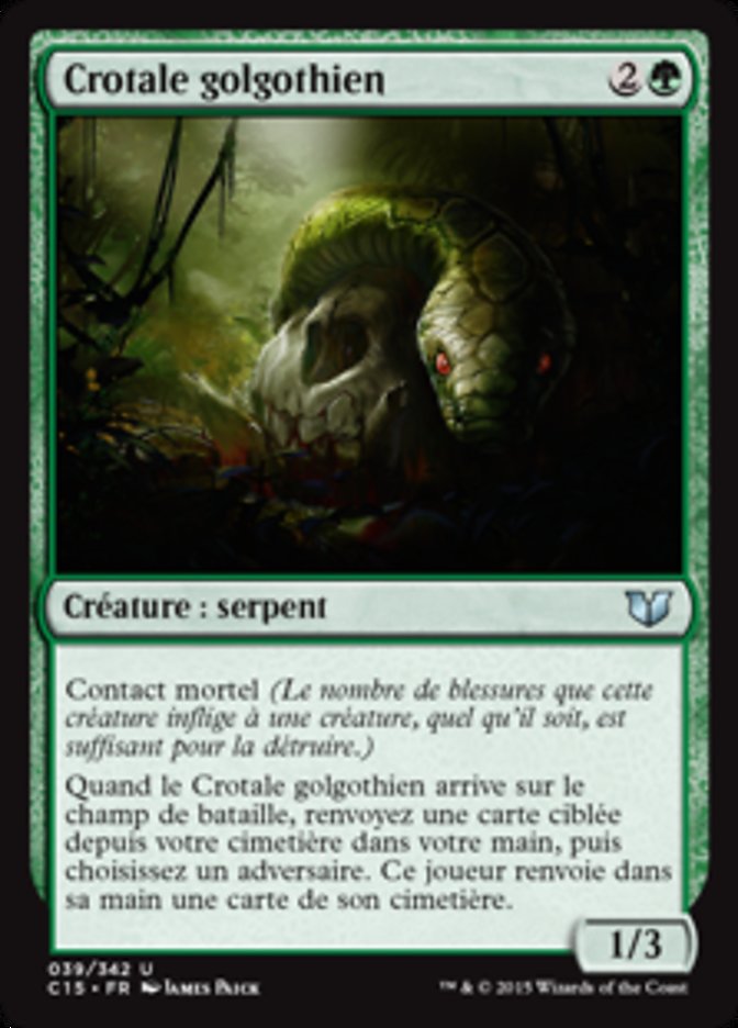 image Crotale golgothien