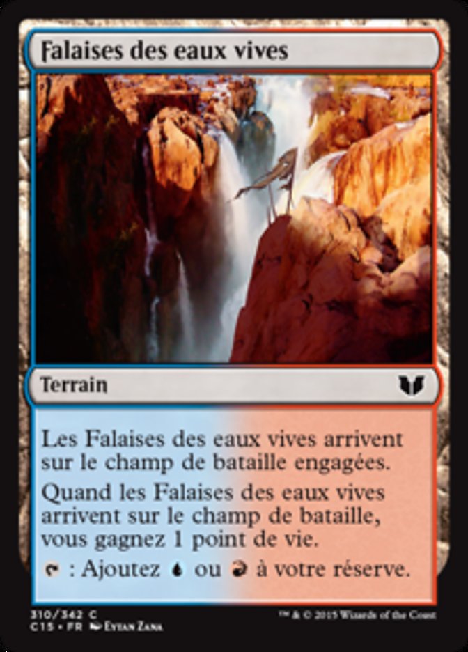 image Falaises des eaux vives