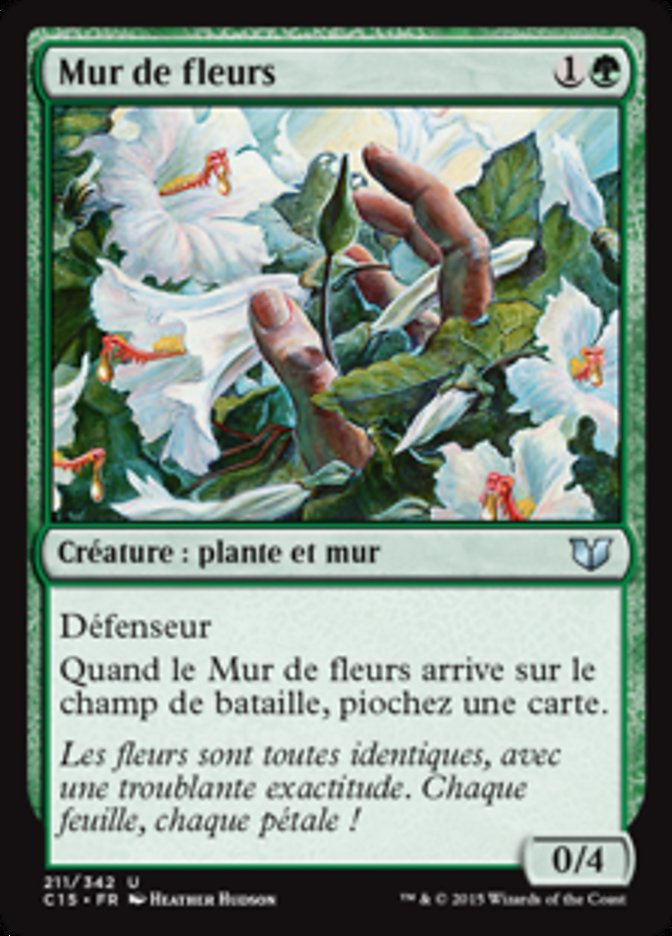 image Mur de fleurs