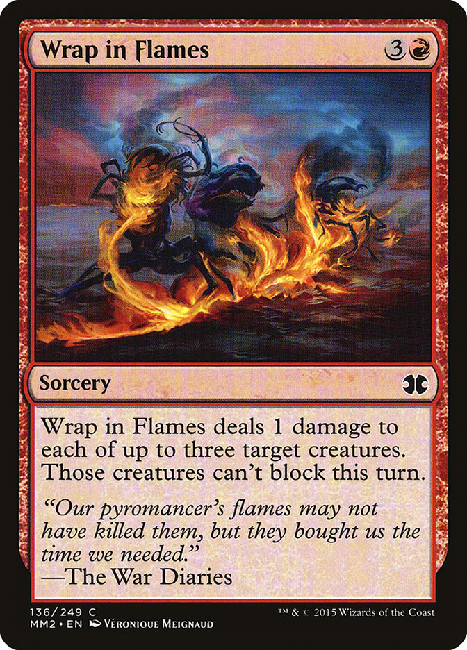 image Wrap in Flames