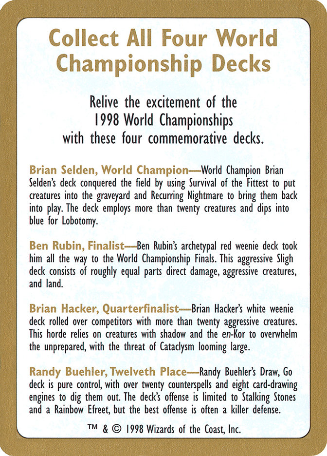image 1998 World Championships Ad