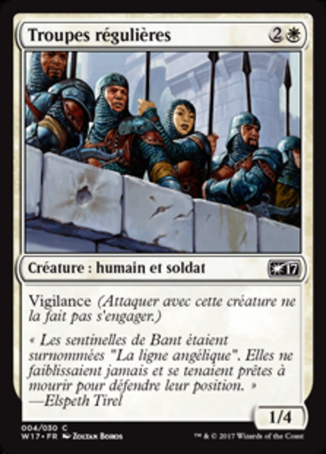 image Troupes régulières