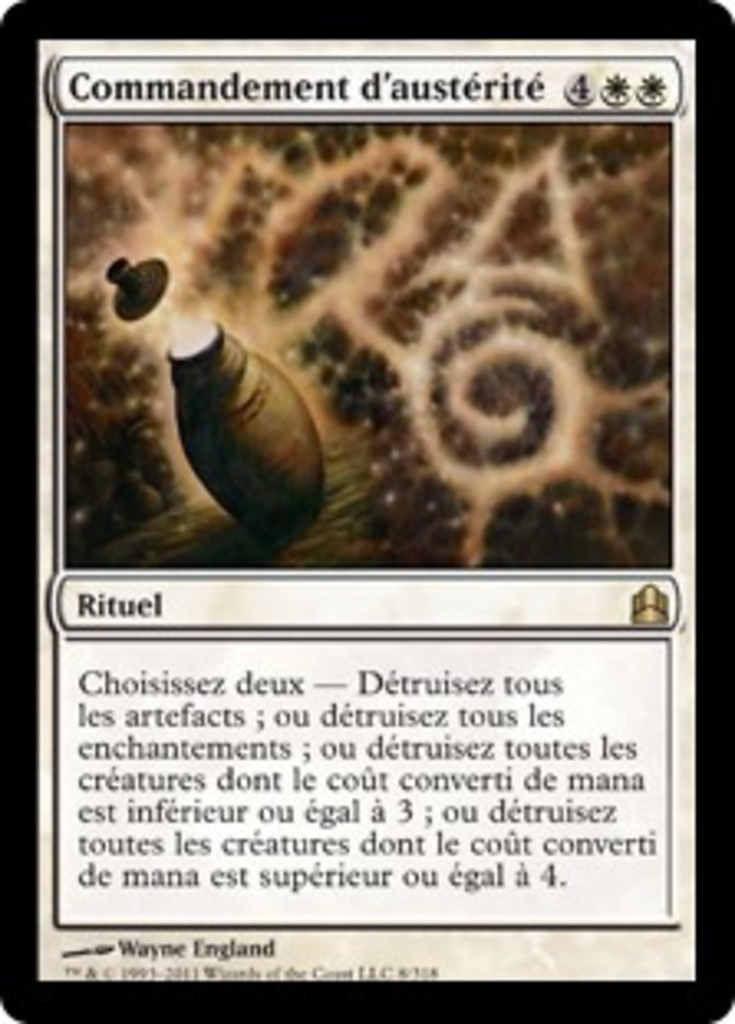 image Commandement d'austérité