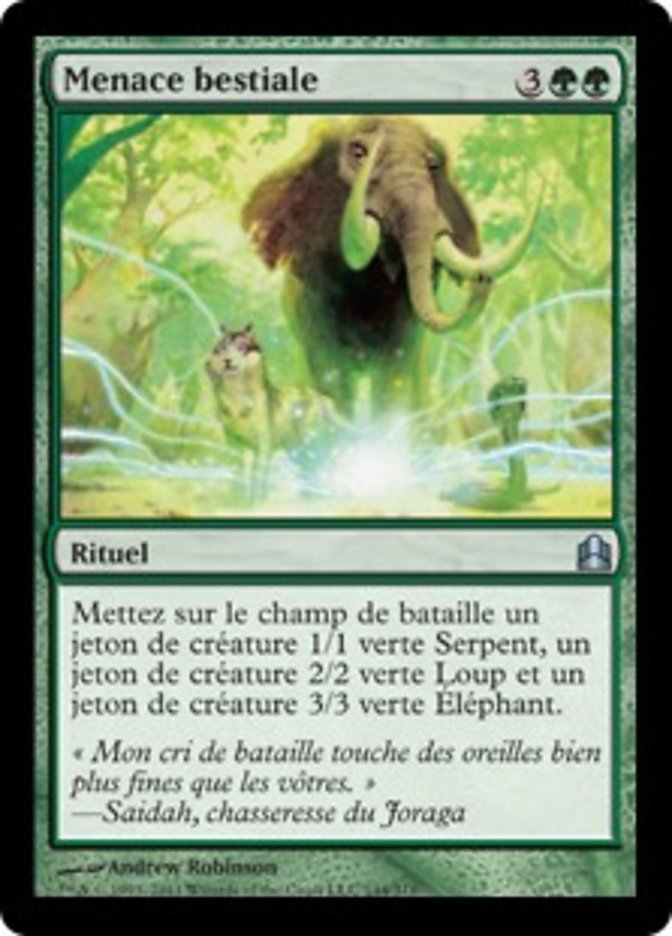 image Menace bestiale