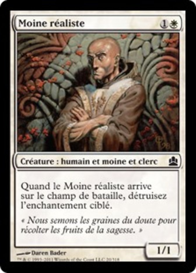 image Moine réaliste