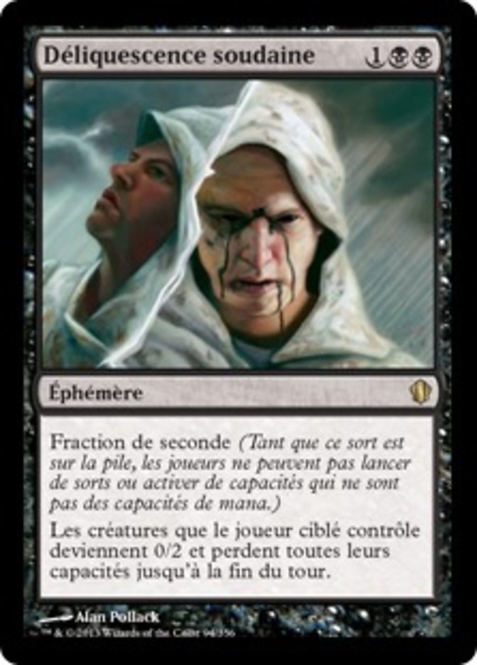 image Déliquescence soudaine