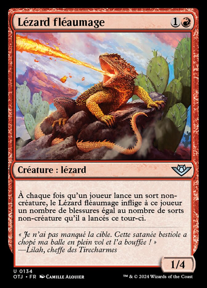 image Lézard fléaumage