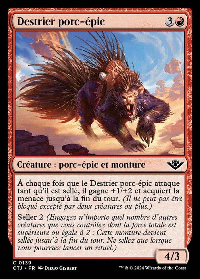 image Destrier porc-épic