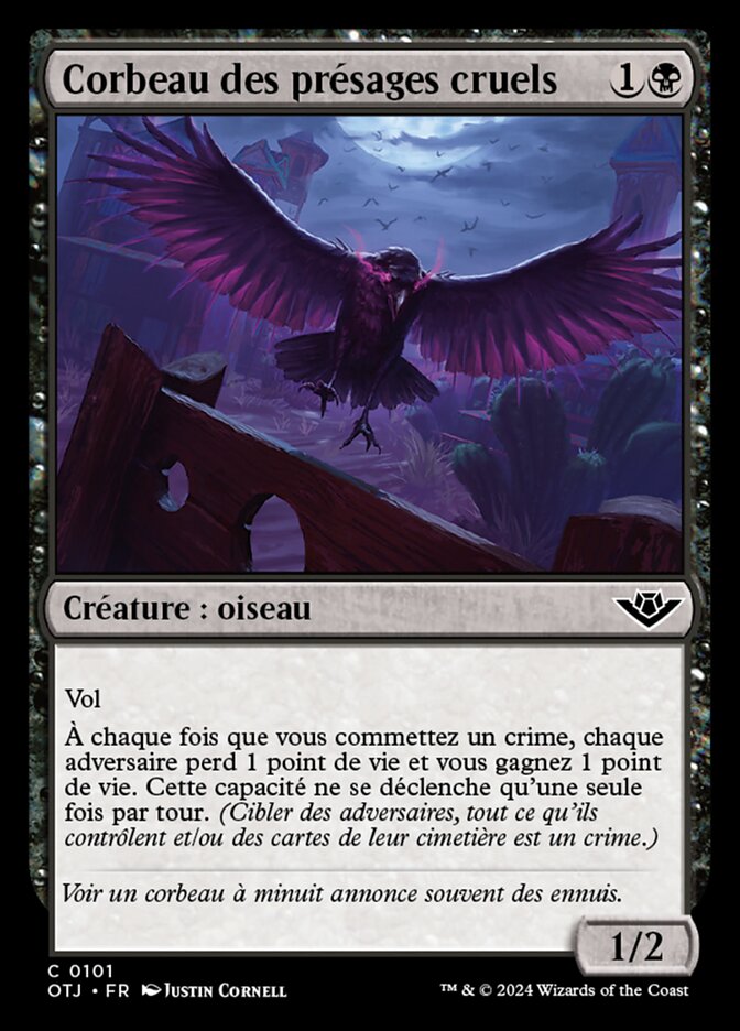 image Corbeau des présages cruels