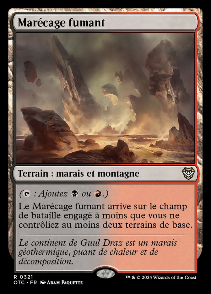 image Marécage fumant