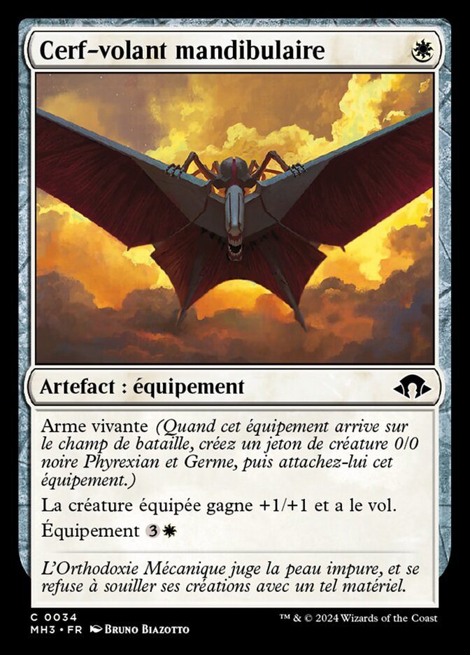 image Cerf-volant mandibulaire