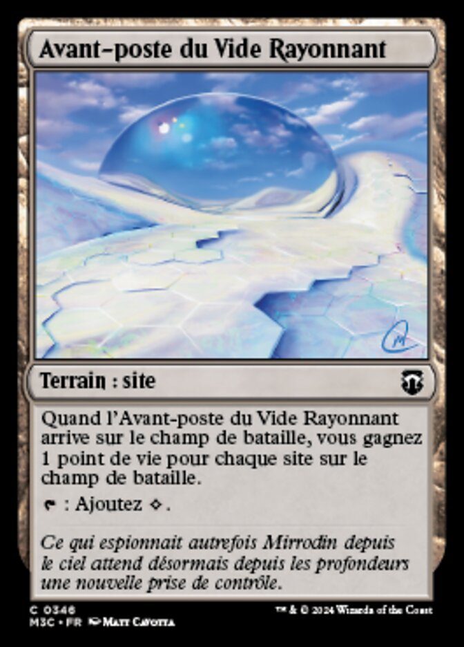 image Avant-poste du Vide Rayonnant