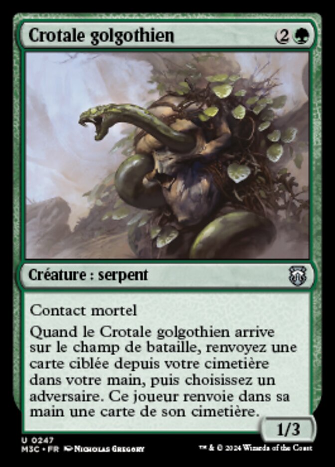 image Crotale golgothien