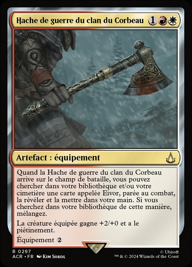 image Hache de guerre du clan du Corbeau