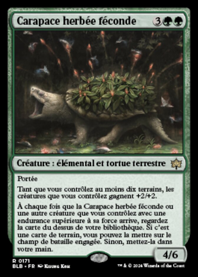 image Carapace herbée féconde