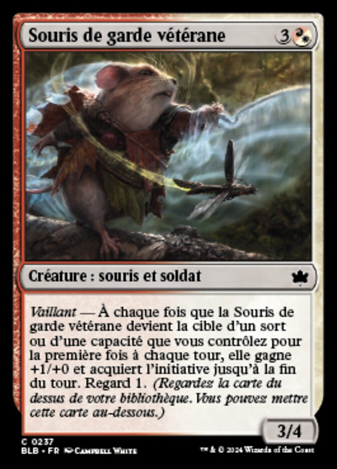 image Souris de garde vétérane