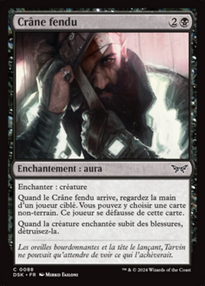 image Crâne fendu
