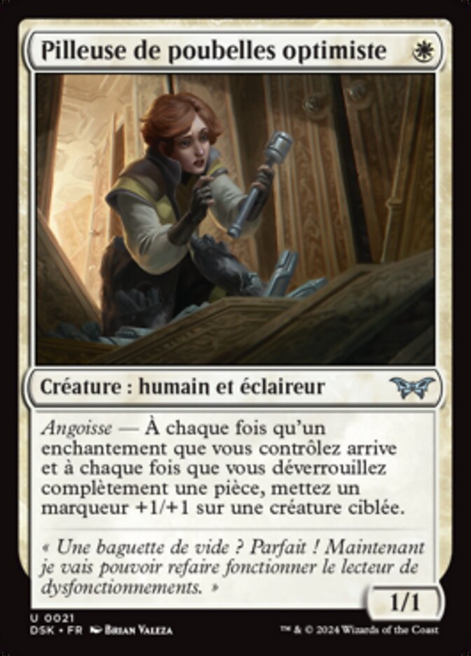 image Pilleuse de poubelles optimiste