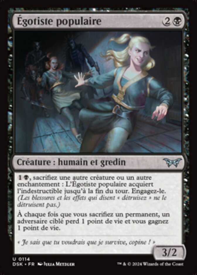 image Égotiste populaire