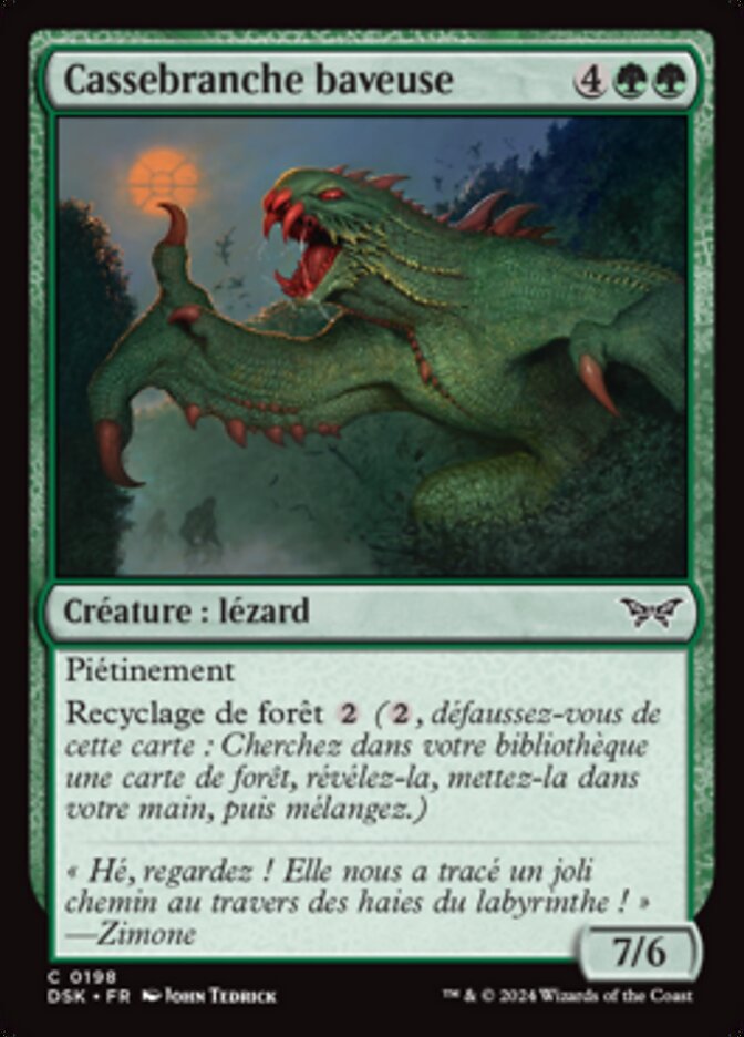 image Cassebranche baveuse