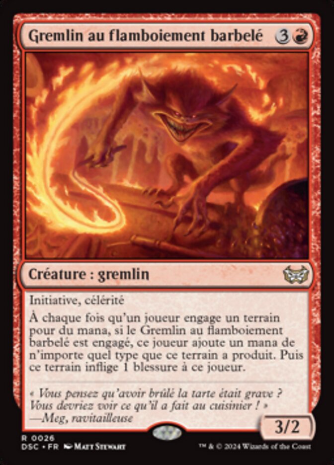 image Gremlin au flamboiement barbelé