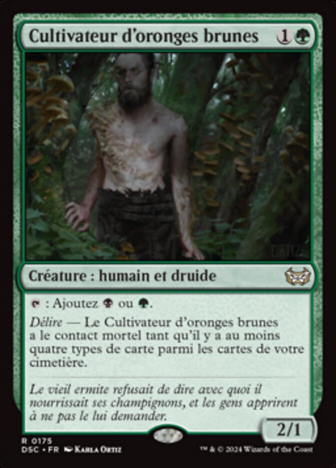 image Cultivateur d'oronges brunes