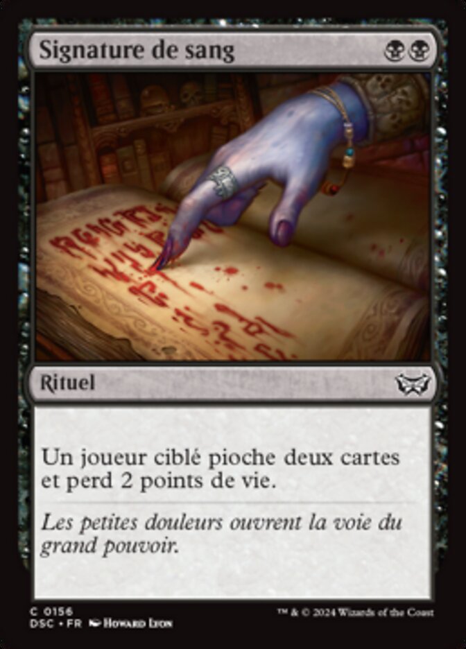 image Signature de sang