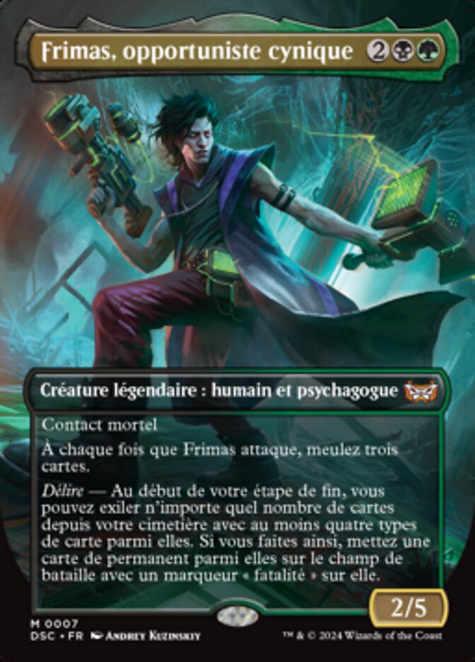 image Frimas, opportuniste cynique