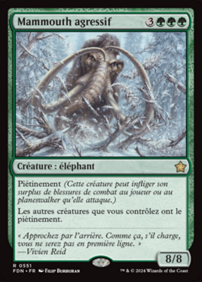 image Mammouth agressif