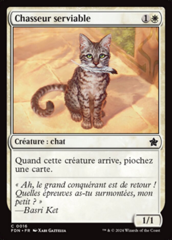 image Chasseur serviable