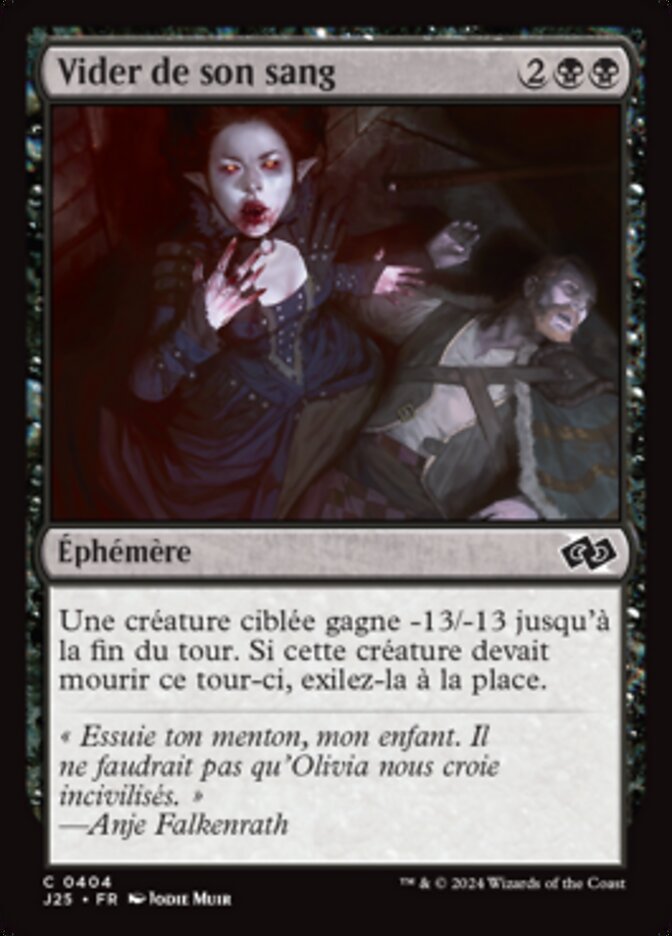 image Vider de son sang