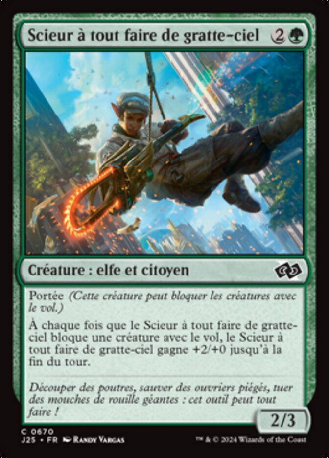 image Scieur à tout faire de gratte-ciel