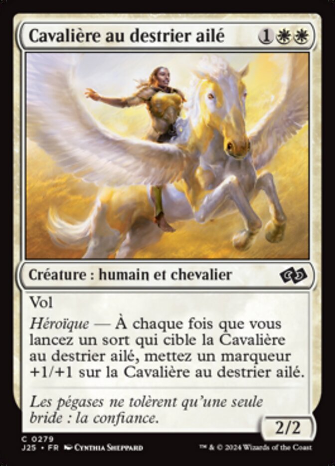 image Cavalière au destrier ailé
