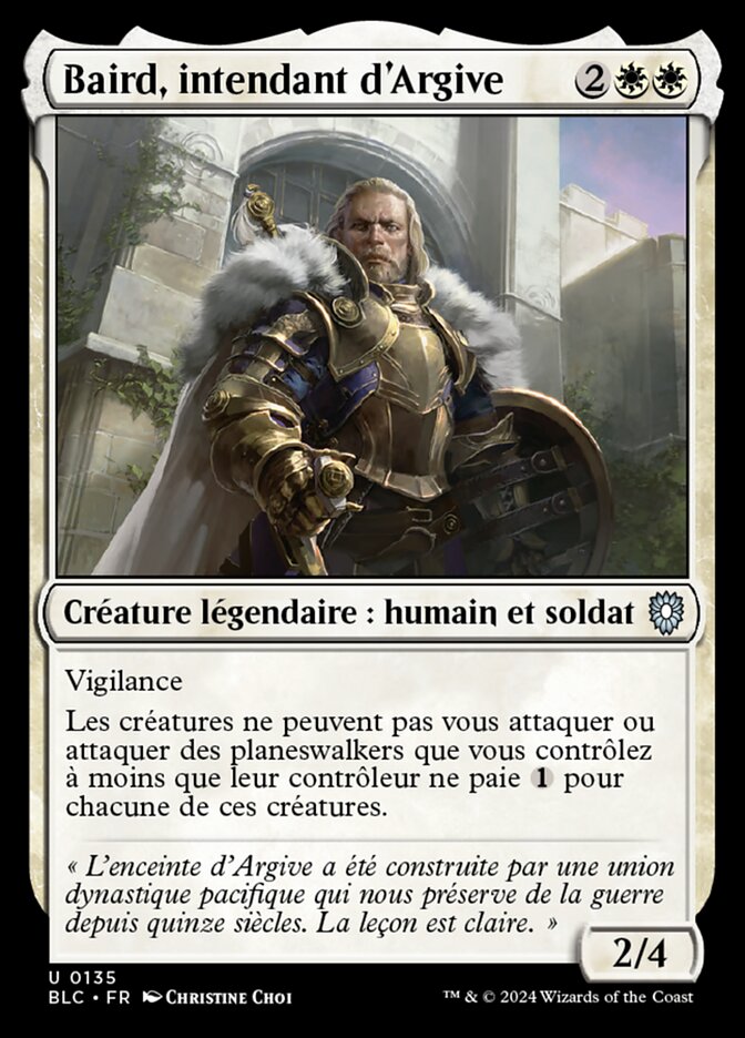 image Baird, intendant d'Argive
