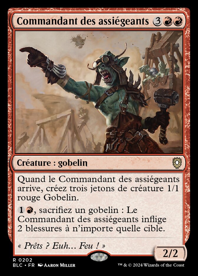 image Commandant des assiégeants