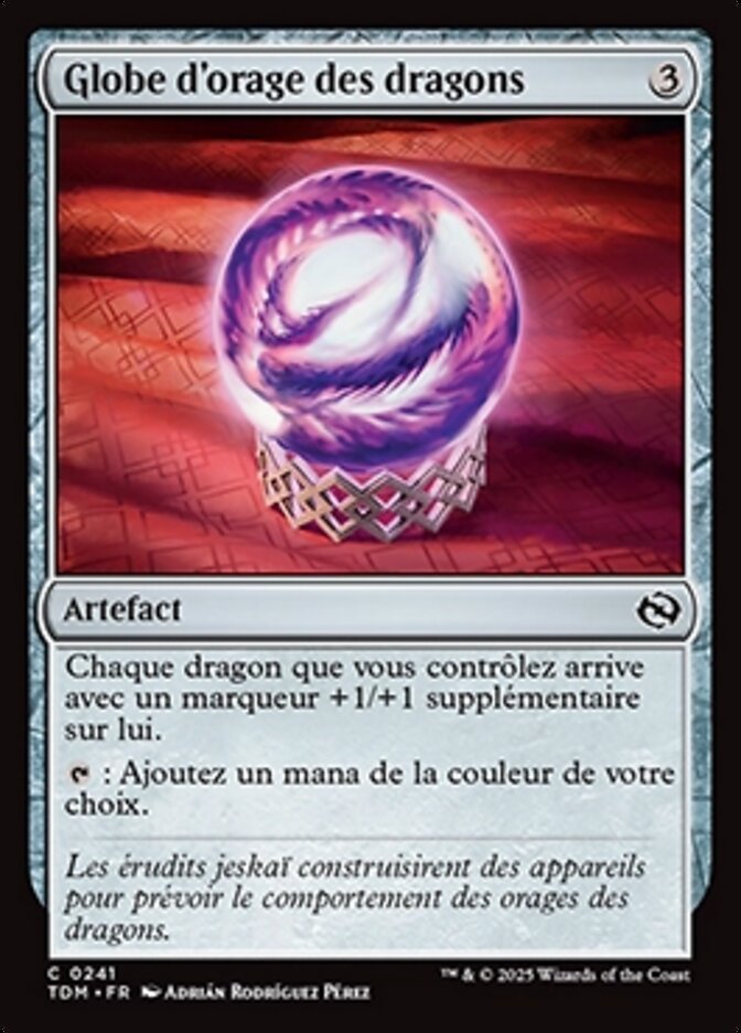 image Globe d'orage des dragons