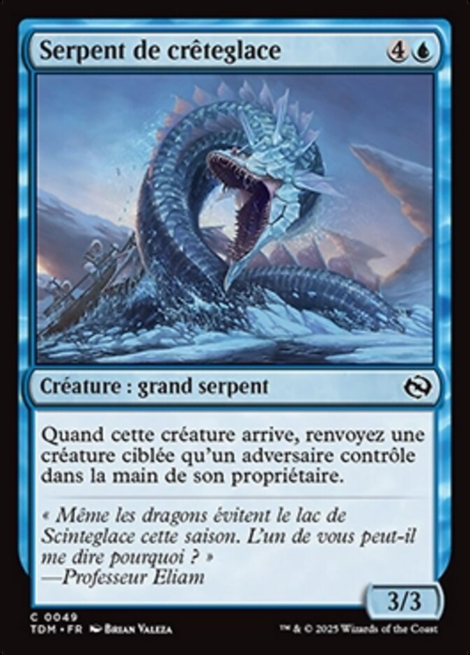 image Serpent de crêteglace