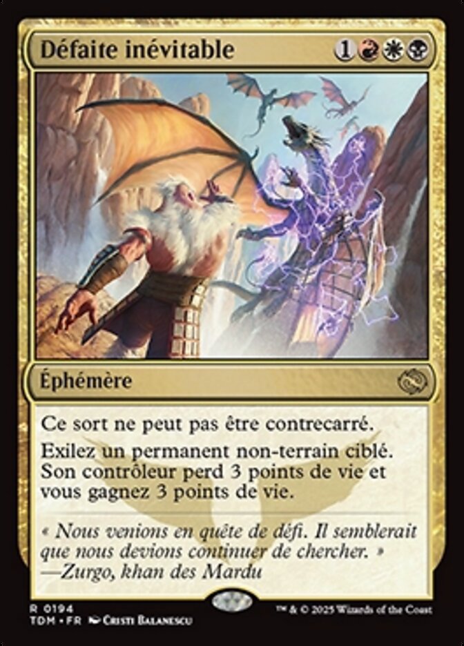 image Défaite inévitable