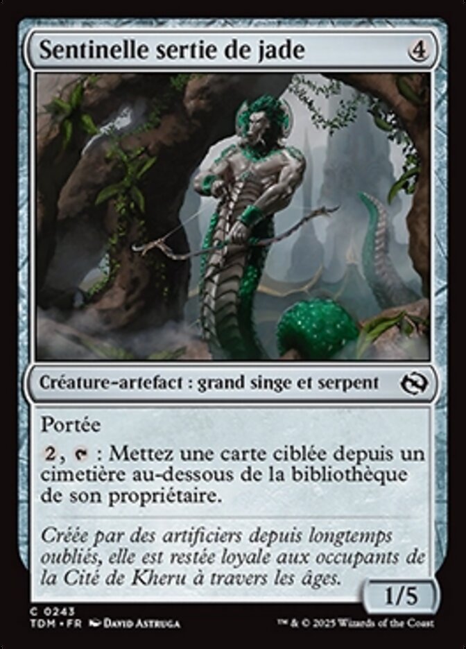image Sentinelle sertie de jade