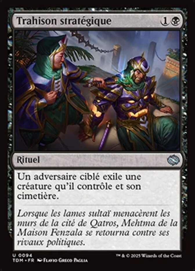 image Trahison stratégique