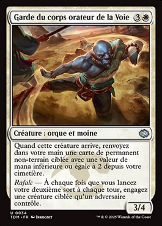 image Garde du corps orateur de la Voie
